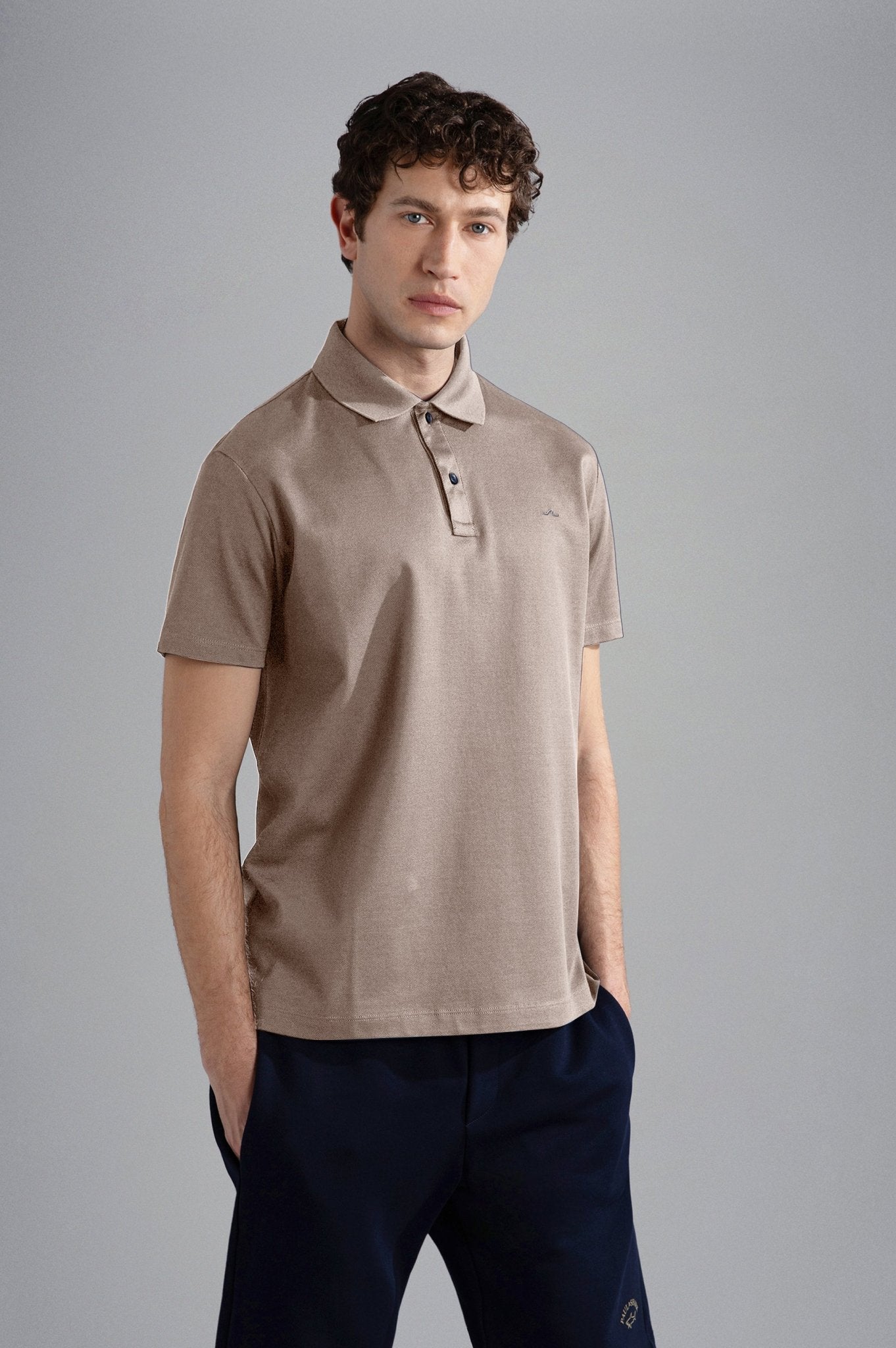 PAUL & SHARK Cotton Pique Polo Shirt ALMOND - Henry Bucks