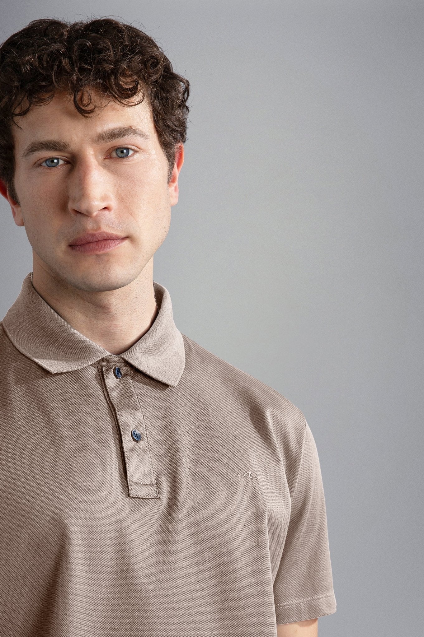 PAUL & SHARK Cotton Pique Polo Shirt ALMOND - Henry Bucks