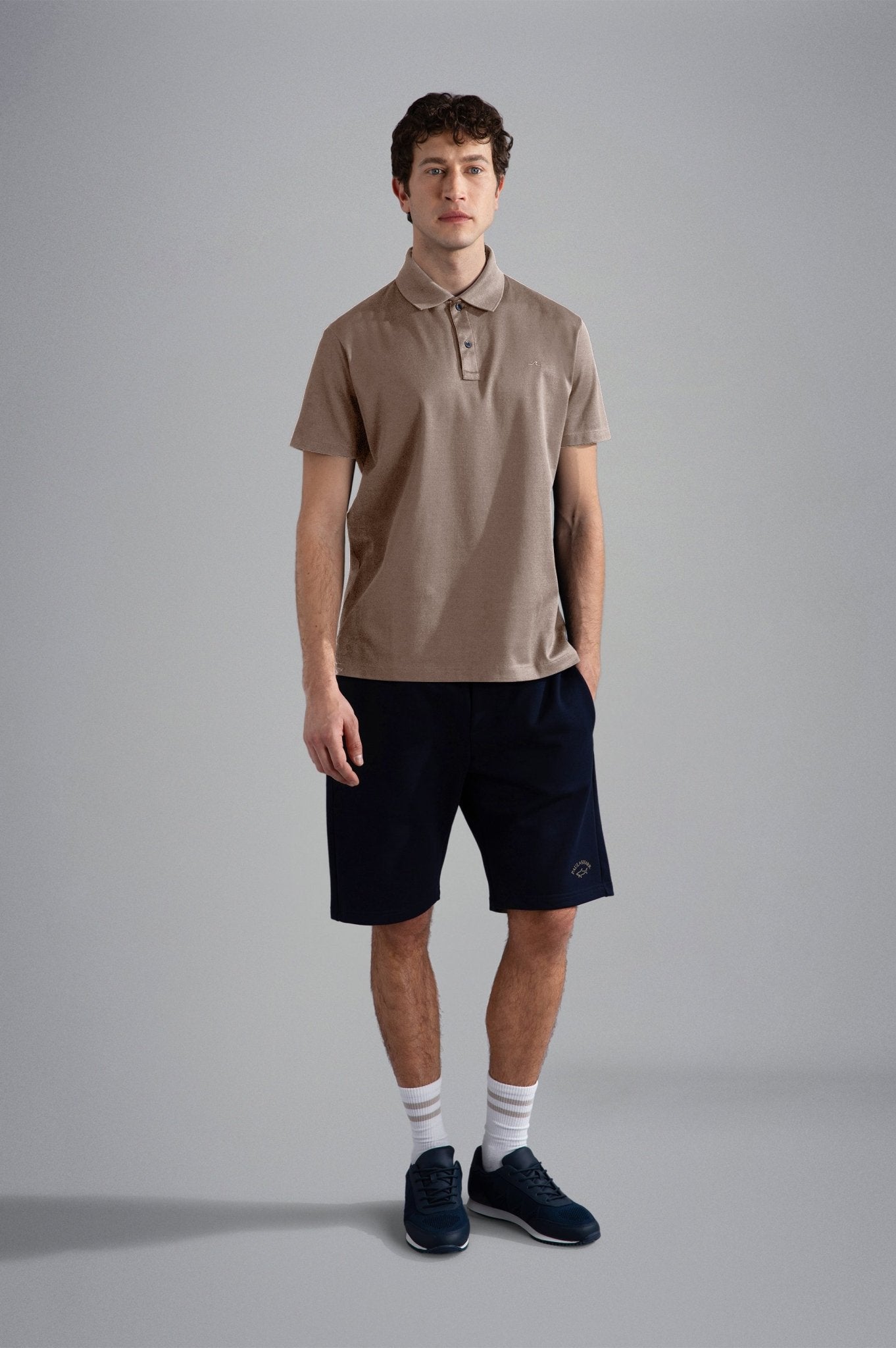 PAUL & SHARK Cotton Pique Polo Shirt ALMOND - Henry Bucks