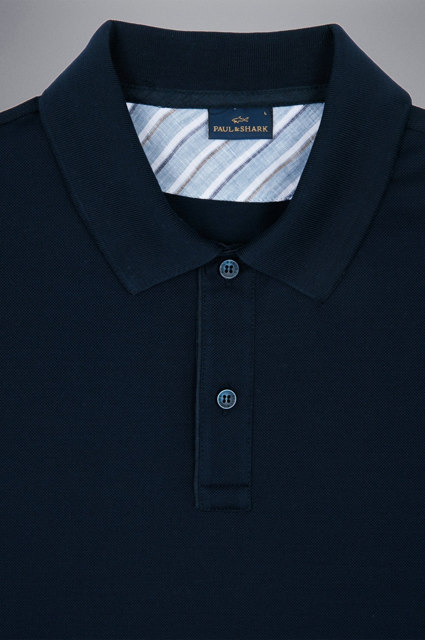 PAUL & SHARK Cotton Pique Polo Shirt NAVY - Henry Bucks