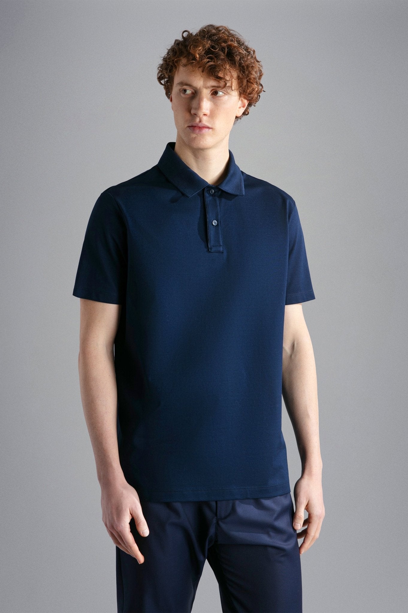 PAUL & SHARK Cotton Pique Polo Shirt NAVY - Henry Bucks