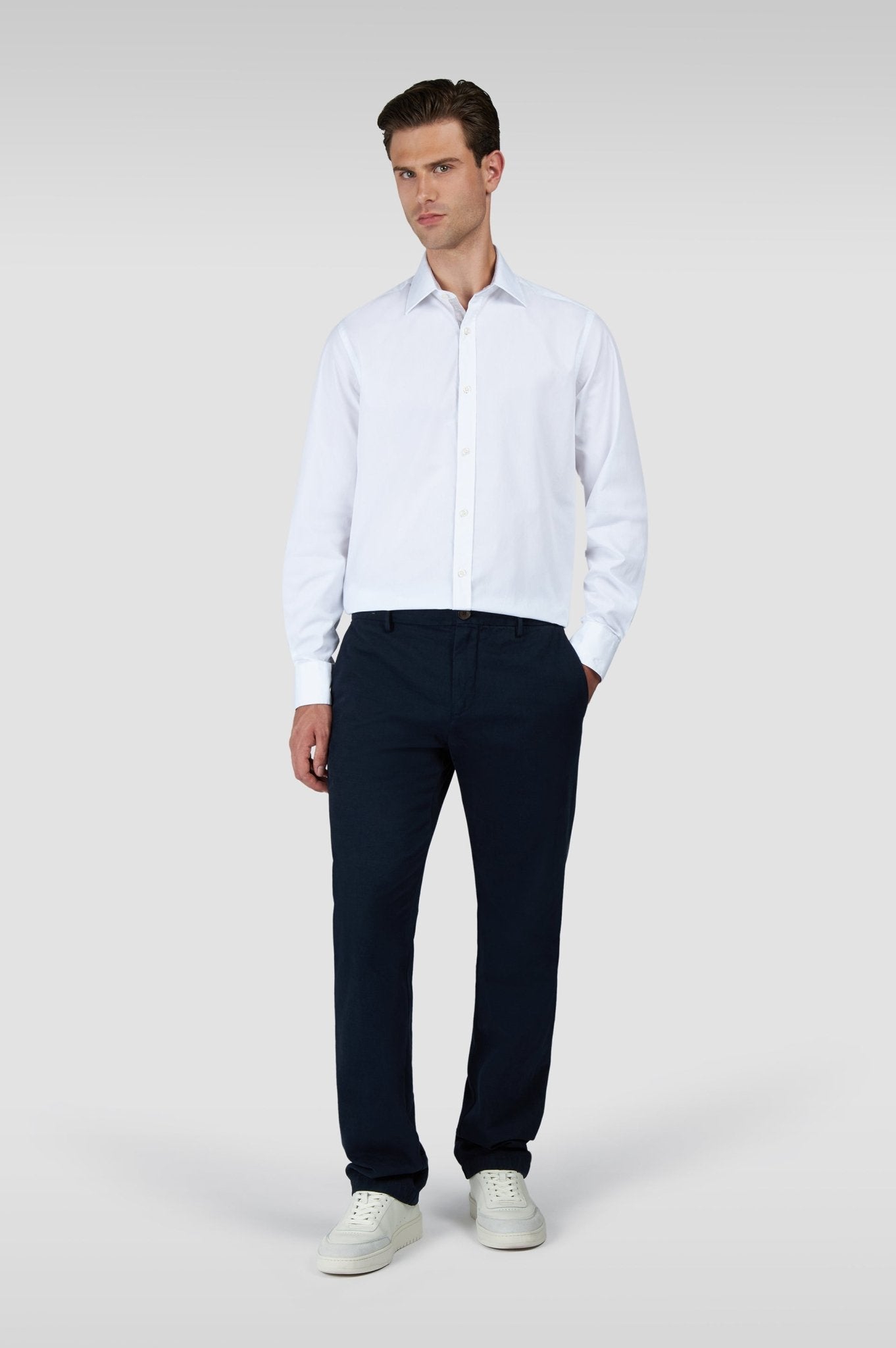 PAUL & SHARK Cotton Poplin Shirt WHITE - Henry Bucks