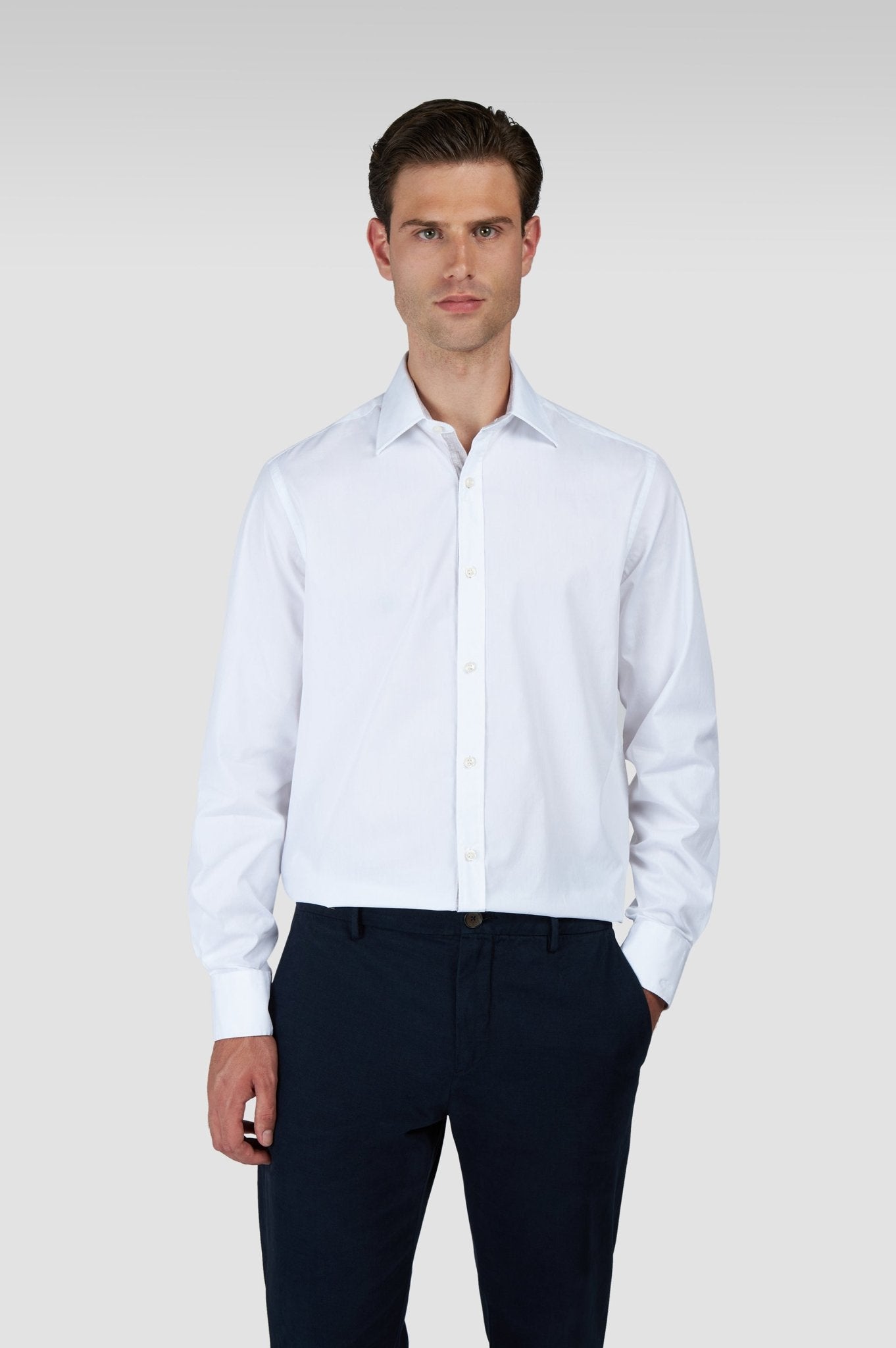 PAUL & SHARK Cotton Poplin Shirt WHITE - Henry Bucks