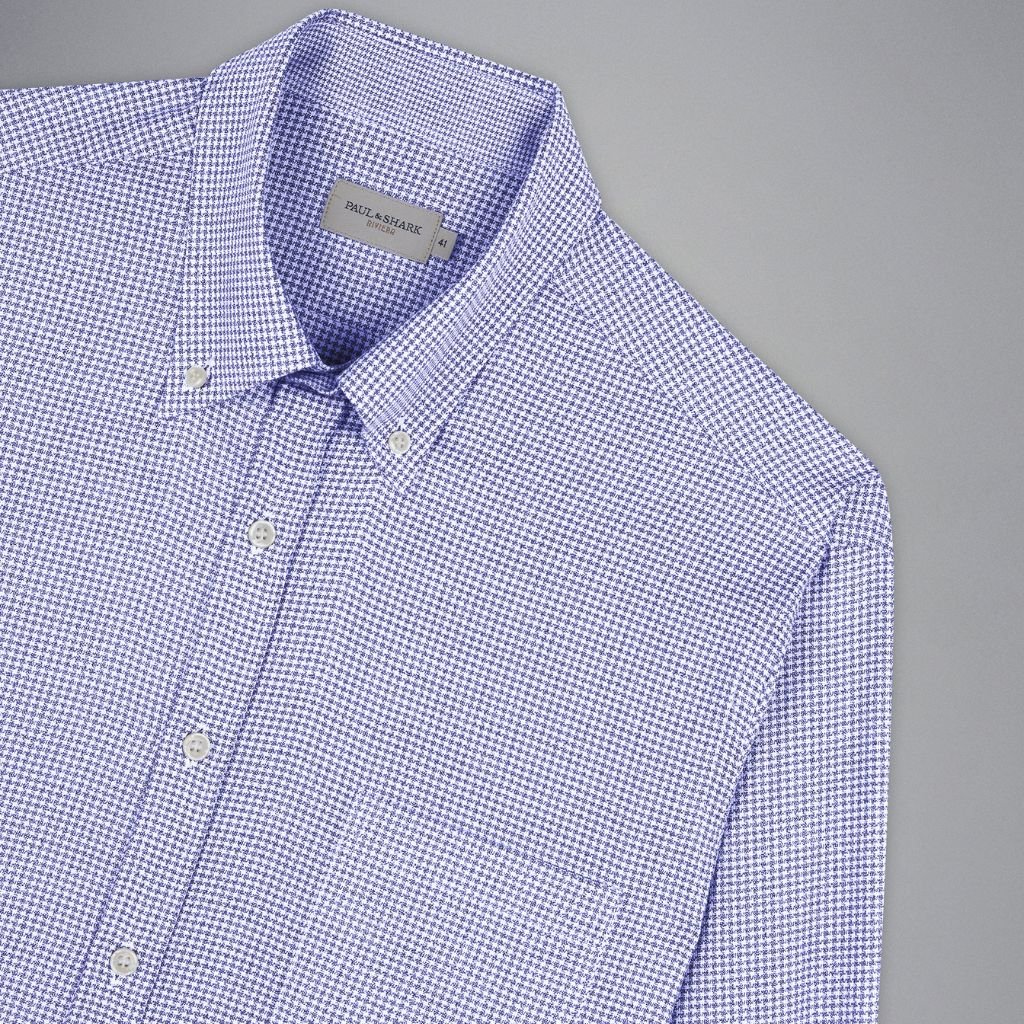 PAUL & SHARK Cotton Shirt HOUNDSTOOTH - Henry Bucks