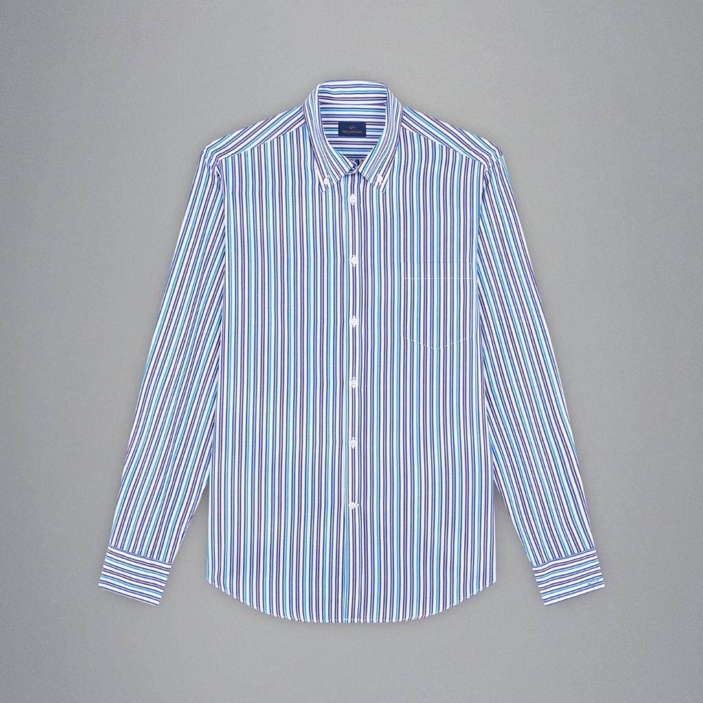 PAUL & SHARK Cotton Shirt MULTI STRIPE - Henry Bucks