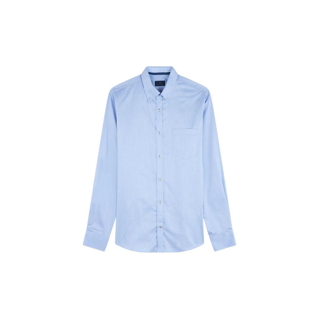 PAUL & SHARK Cotton Twill Shirt LIGHT BLUE - Henry Bucks