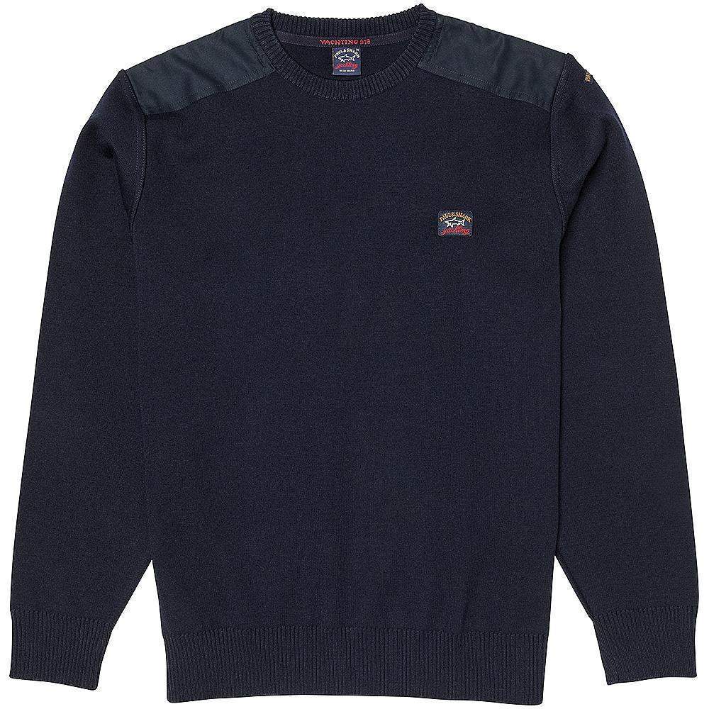 PAUL & SHARK Crew Neck Knitted Wool Sweater NAVY - Henry BucksKnitwear3800022 - NAVY - CN - SM