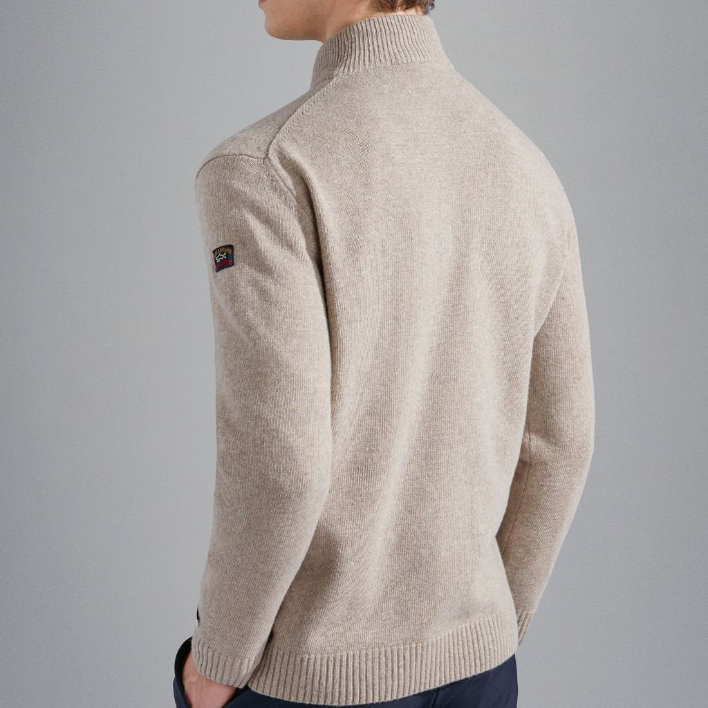 PAUL & SHARK Half Zip Sweater BEIGE - Henry Bucks