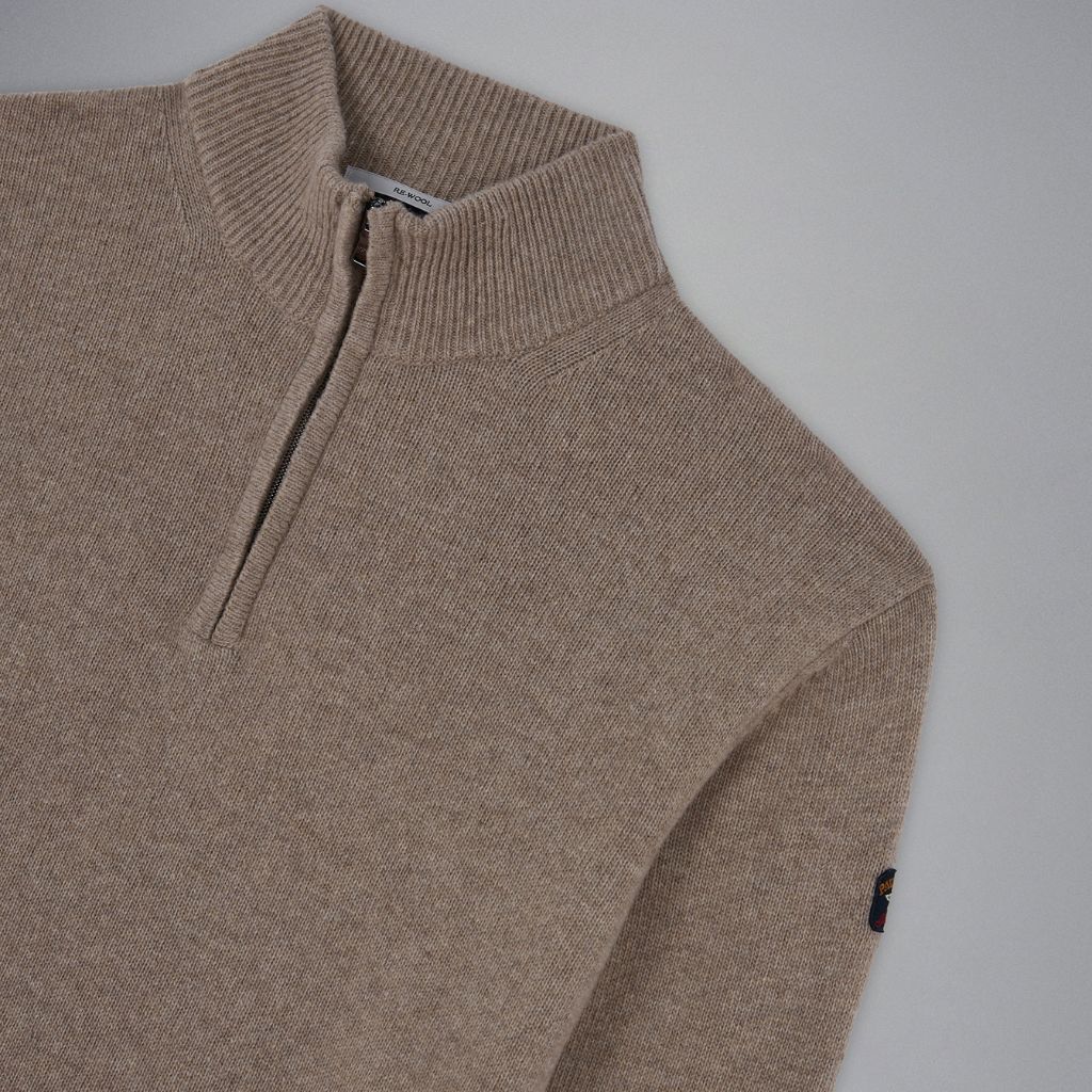 PAUL & SHARK Half Zip Sweater BEIGE - Henry Bucks