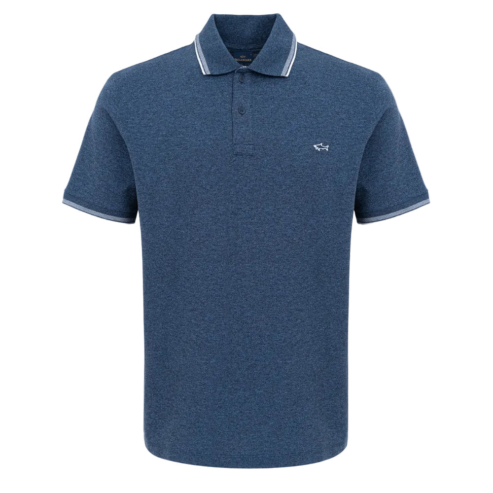 PAUL & SHARK Jaspe Cotton Pique Polo NAVY - Henry Bucks