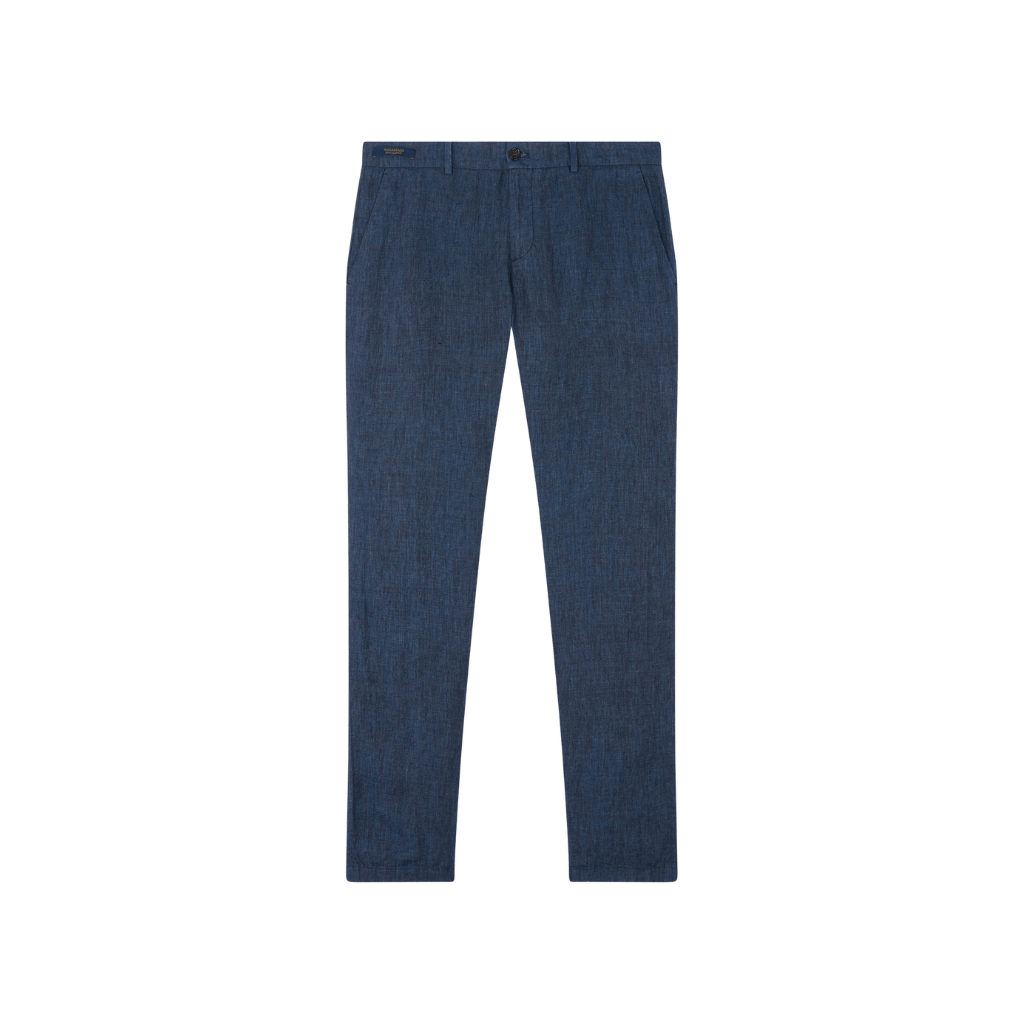 PAUL & SHARK Linen Chino DARK NAVY REG - Henry Bucks