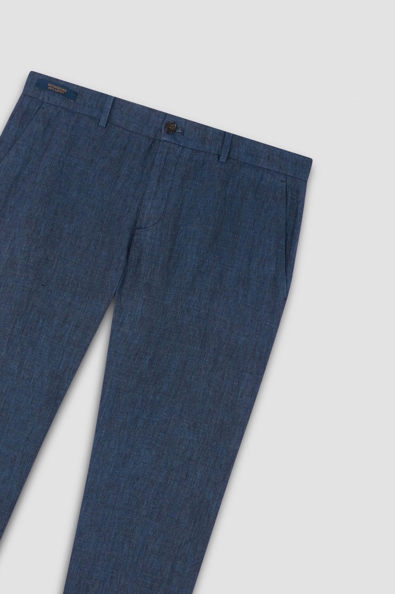 PAUL & SHARK Linen Chino DARK NAVY REG - Henry Bucks