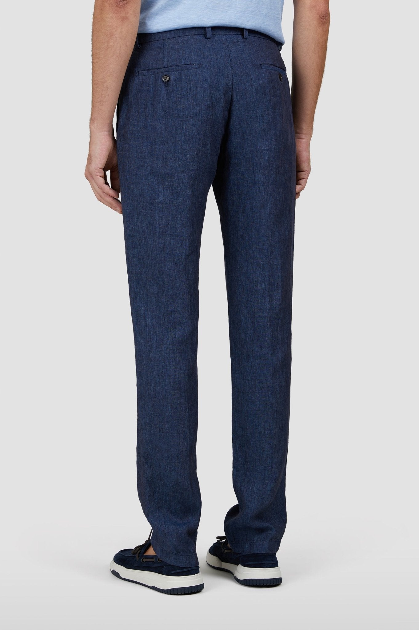 PAUL & SHARK Linen Chino DARK NAVY REG - Henry Bucks