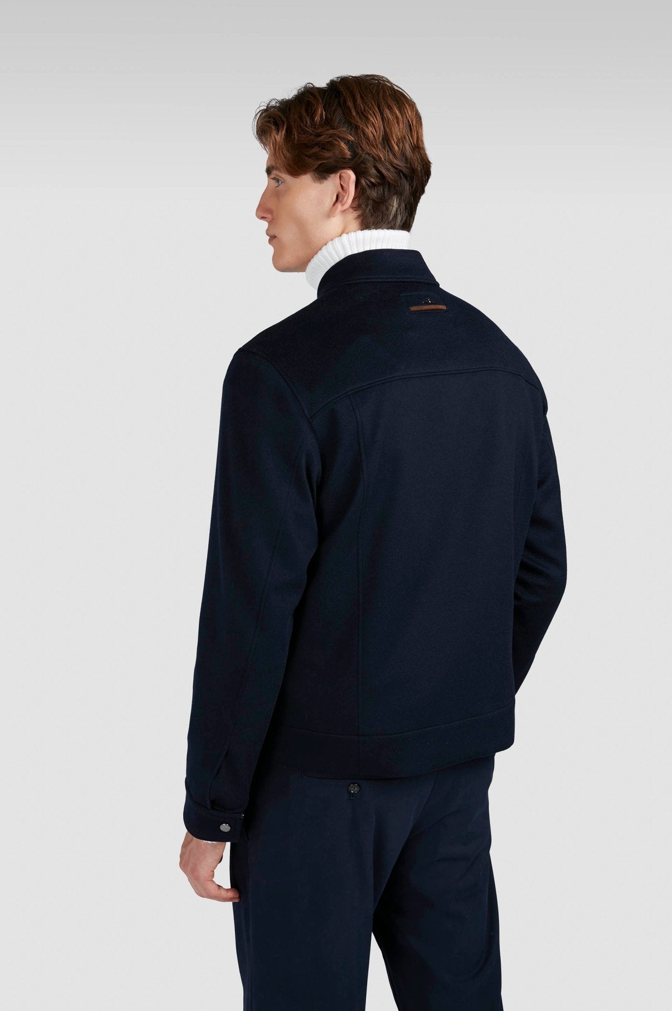 PAUL & SHARK Loro Piana Cashmere Blouson NAVY - Henry Bucks