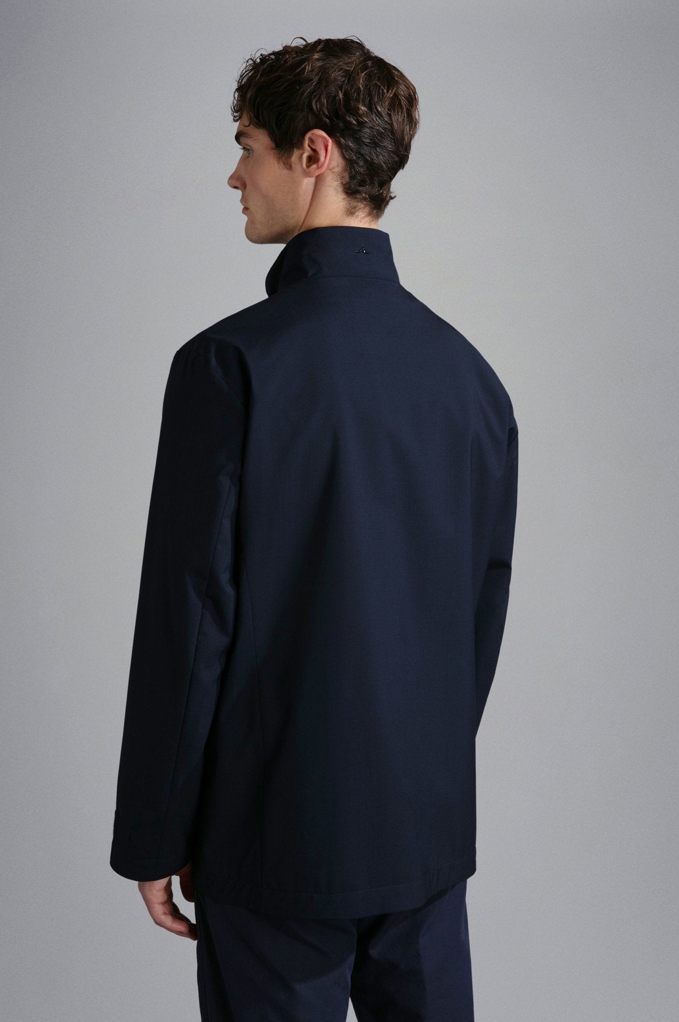 PAUL & SHARK Loro Piana Storm Green Storm System Wool Coat NAVY REG - Henry BucksOvercoats64SS240006 - NAVY - R - SM