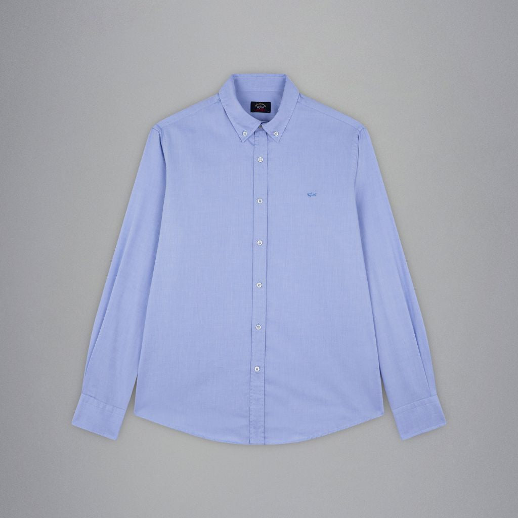 PAUL & SHARK Oxford Cotton Shirt SKY - Henry Bucks