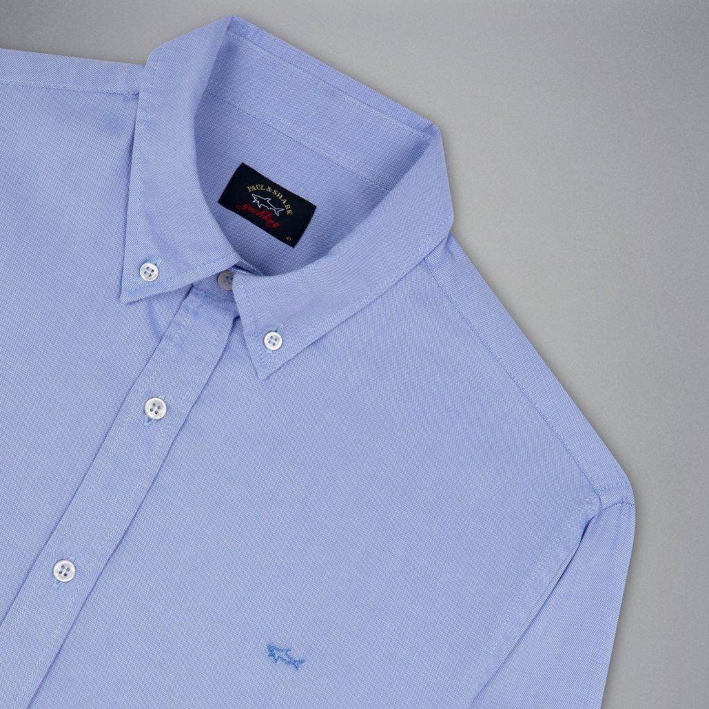PAUL & SHARK Oxford Cotton Shirt SKY - Henry Bucks