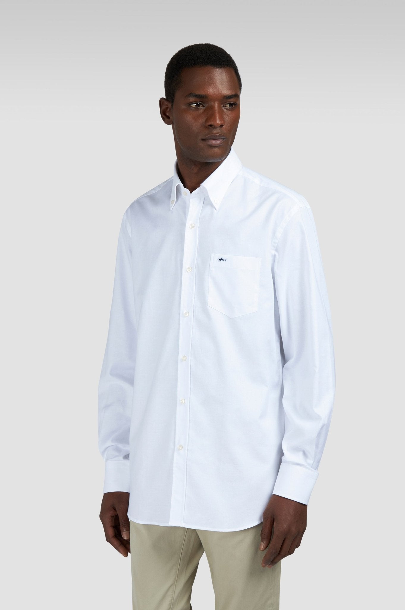 PAUL & SHARK Plain Cotton Shirt WHITE - Henry Bucks