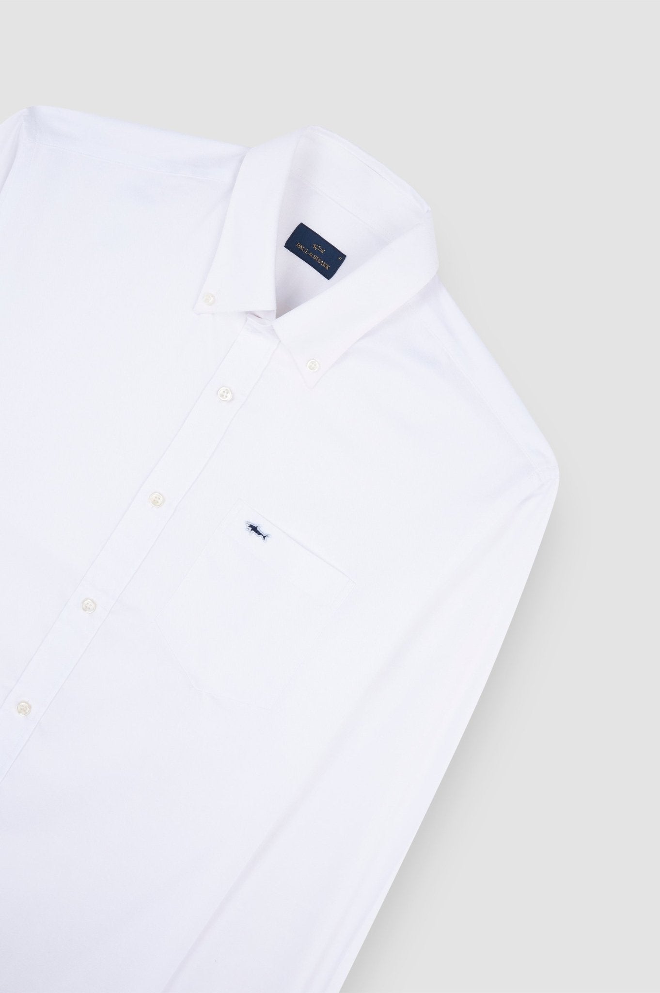 PAUL & SHARK Plain Cotton Shirt WHITE - Henry Bucks