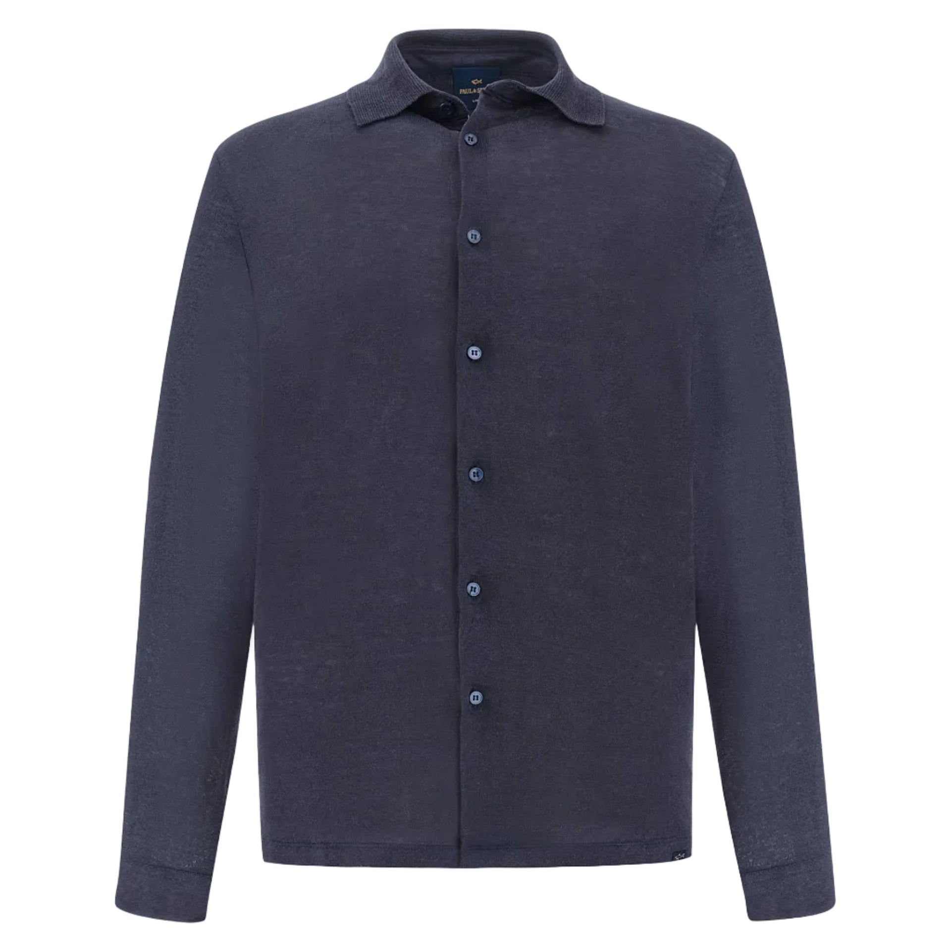 PAUL & SHARK Pure Linen Jersey Shirt NAVY - Henry Bucks