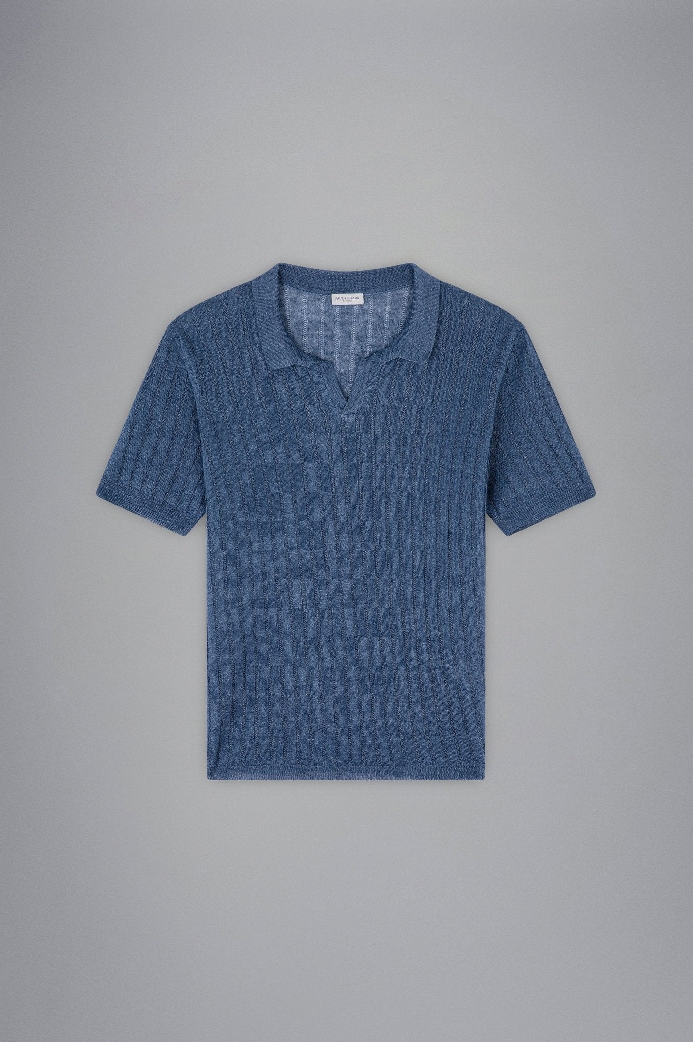 PAUL & SHARK Ribbed Knitskipper Polo INDIGO - Henry Bucks