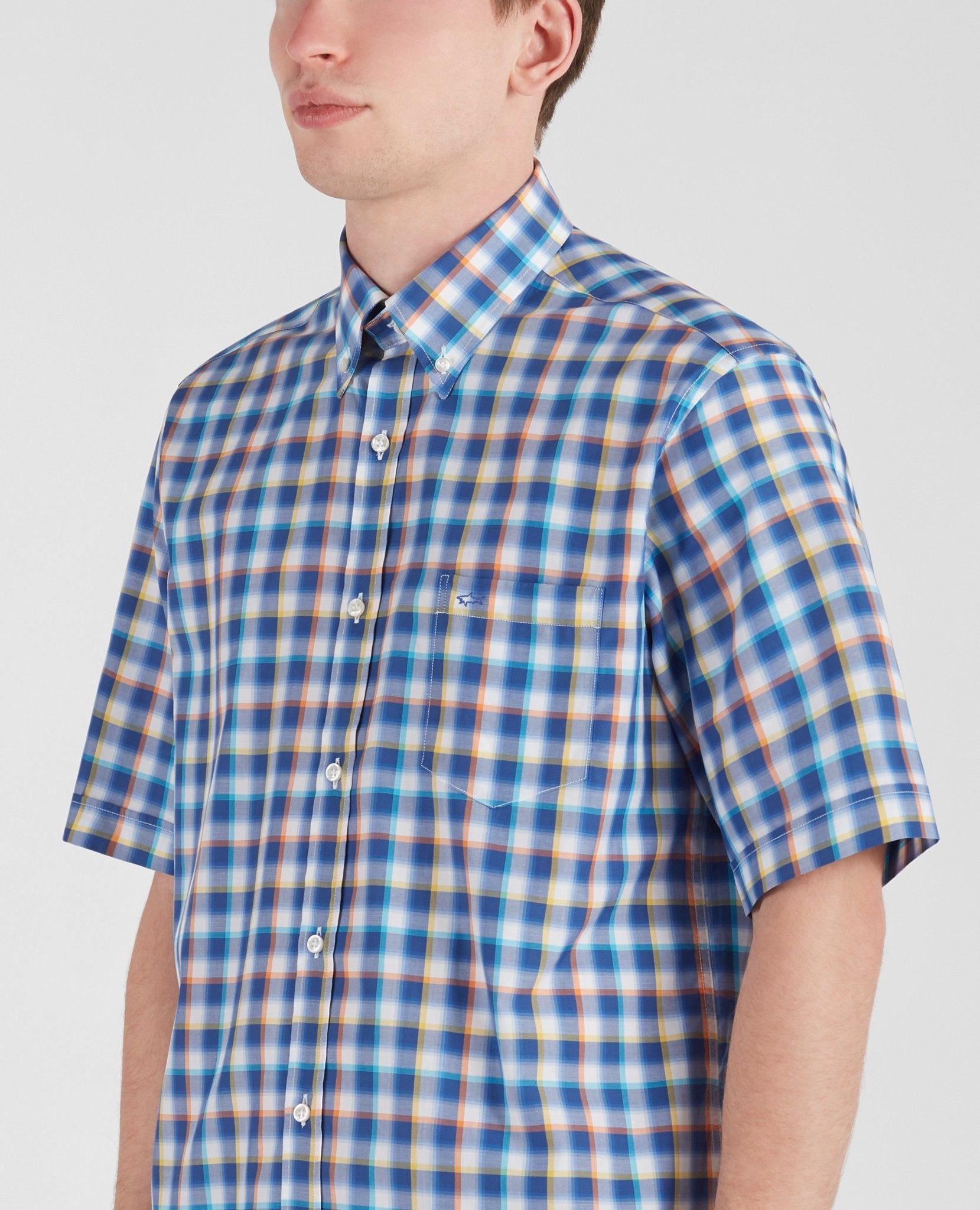 PAUL & SHARK Short Sleeve Check Shirt MULTI - Henry BucksShirts05SS213287 - MULTI - 38/S