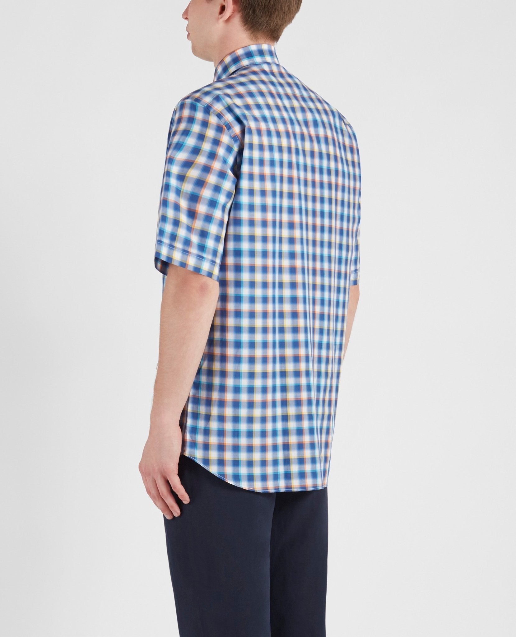 PAUL & SHARK Short Sleeve Check Shirt MULTI - Henry BucksShirts05SS213287 - MULTI - 38/S