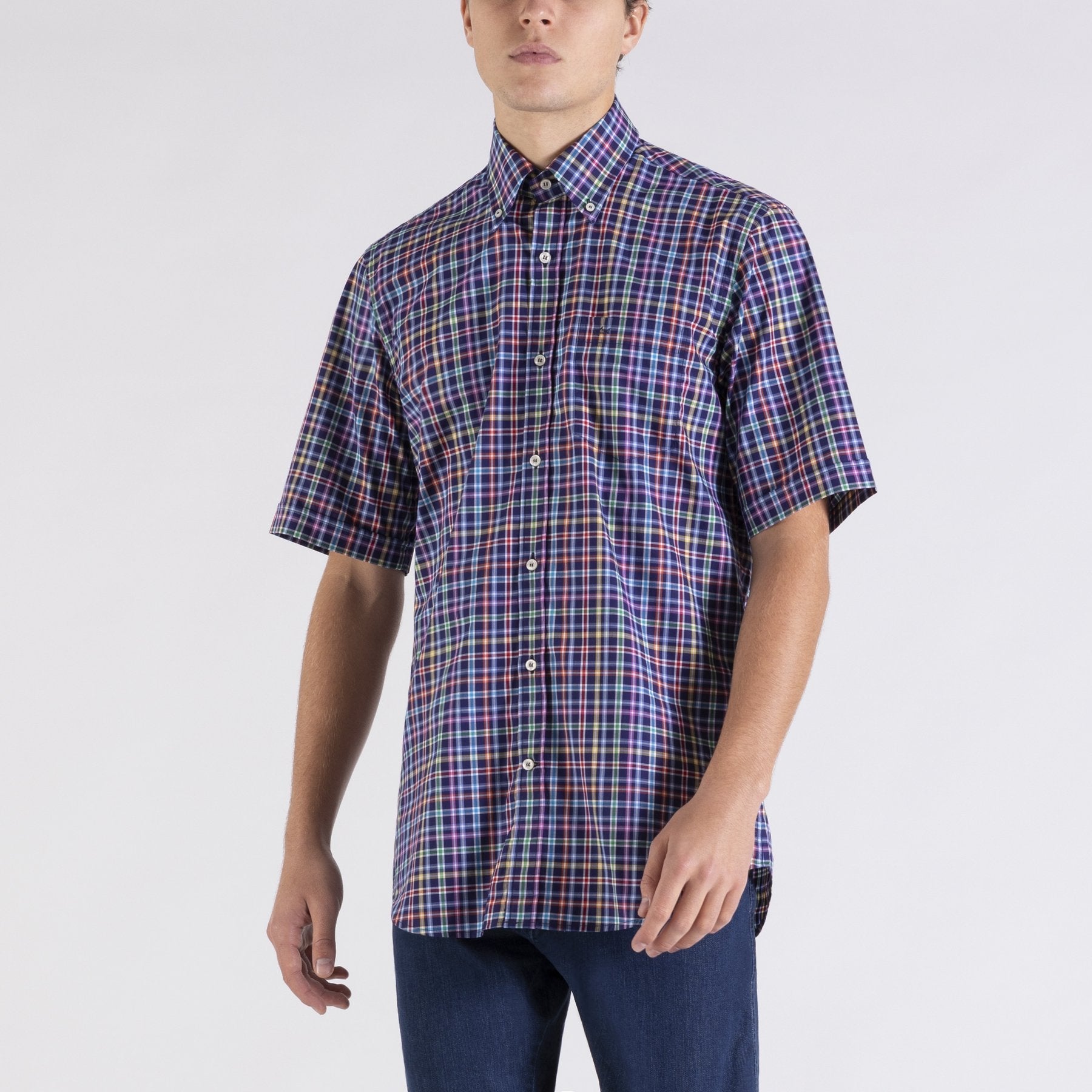 PAUL & SHARK Short Sleeve Check Shirt - Henry BucksShirts38SS2003 - MLTI - 38/S