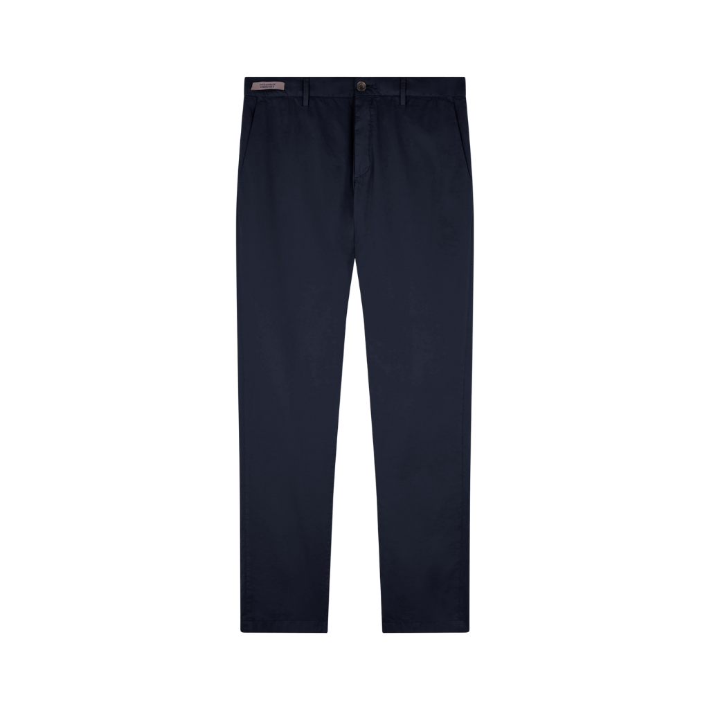 PAUL & SHARK Silk Cotton Stretch Chino NAVY REG - Henry Bucks