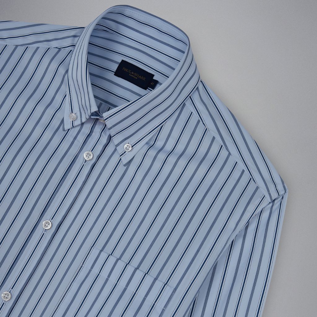 PAUL & SHARK Stripe Shirt STRIPE BLUE - Henry Bucks