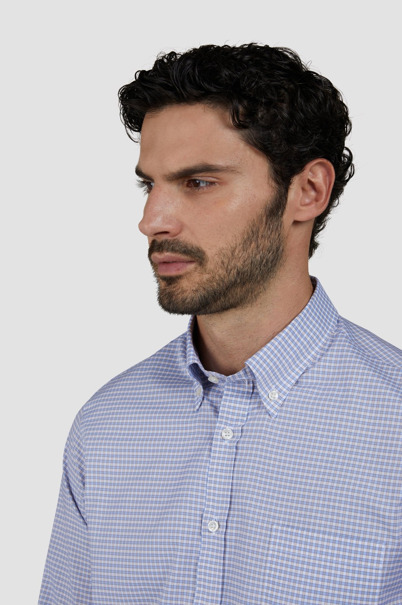 PAUL & SHARK Summer Cotton Button Down Shirt BLUE/ORANGE - Henry Bucks