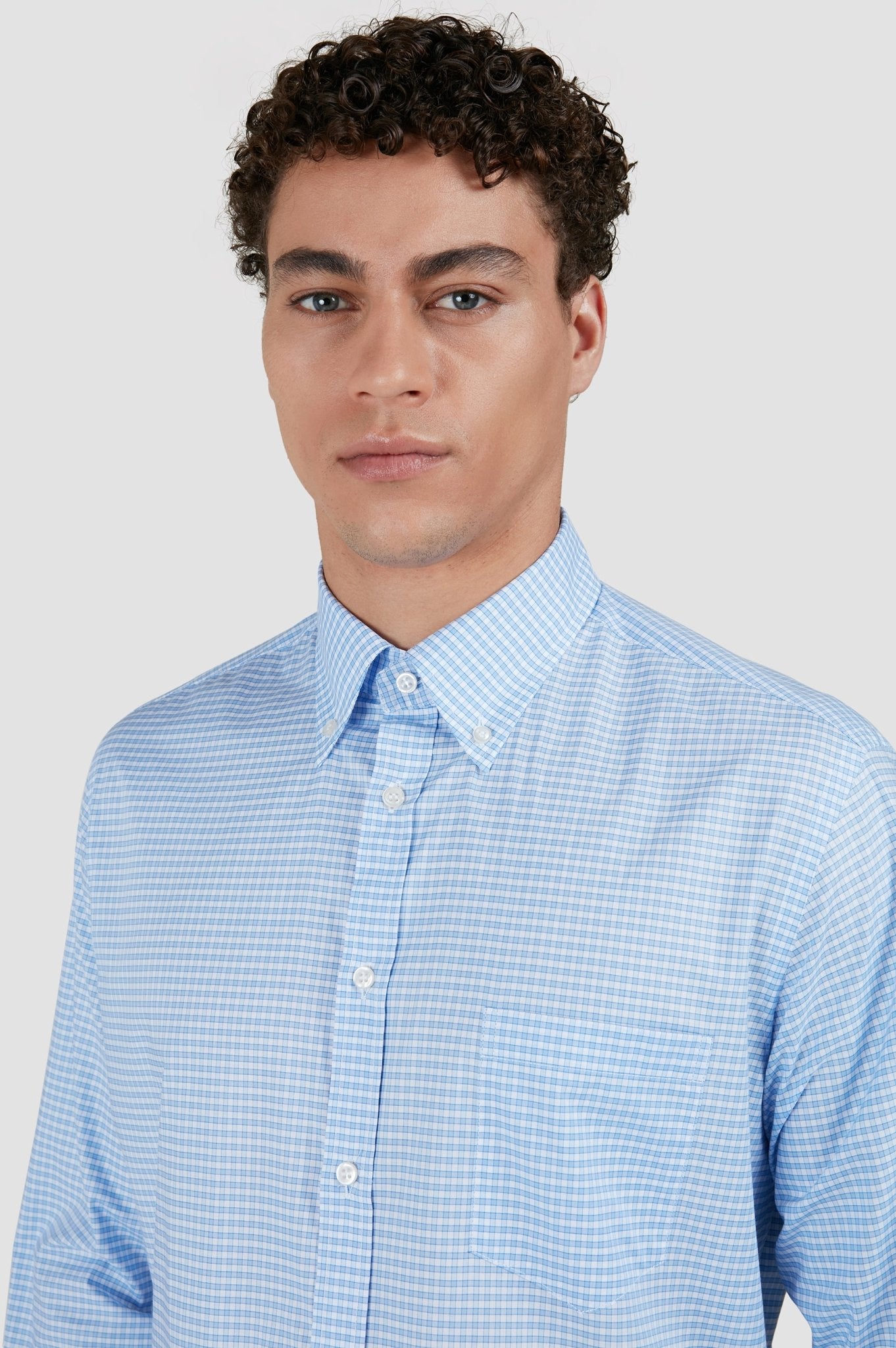 PAUL & SHARK Summer Cotton Button Down Shirt BLUE - Henry Bucks