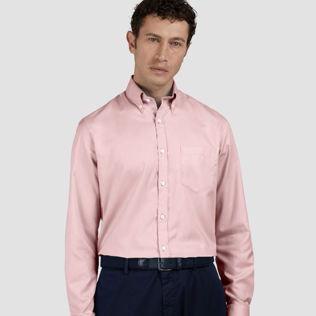PAUL & SHARK Summer Oxford Casual Shirt PINK - Henry Bucks
