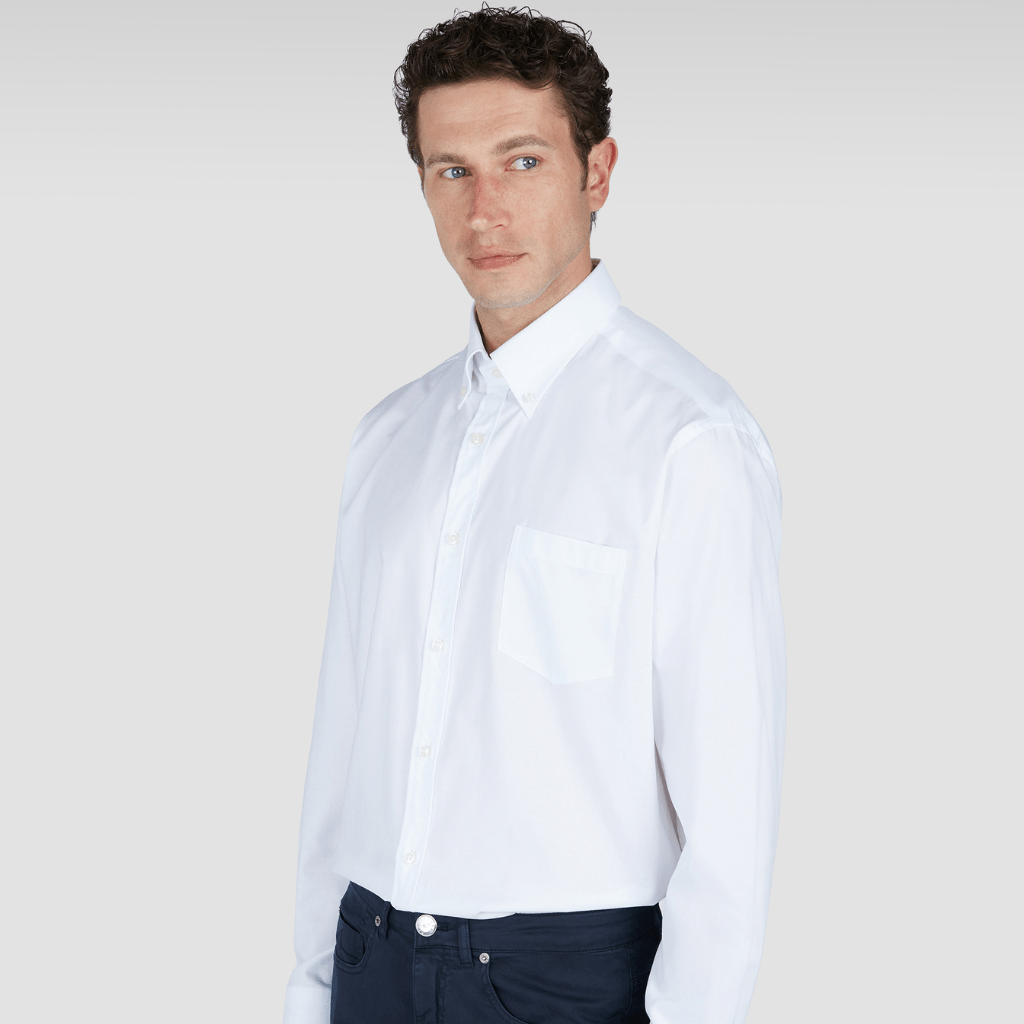 PAUL & SHARK Summer Oxford Casual Shirt WHITE - Henry Bucks