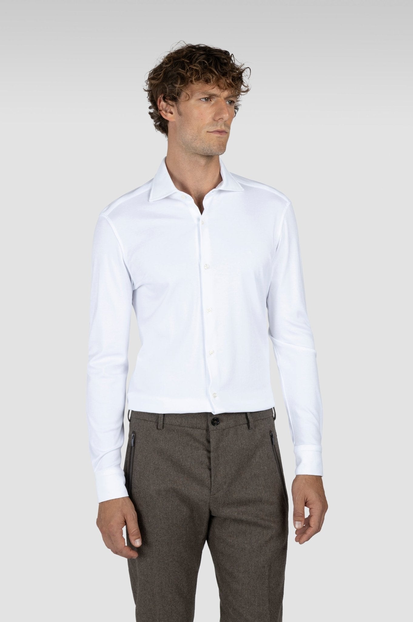 PAUL & SHARK SUPIMA® Cotton Shirt WHITE - Henry Bucks