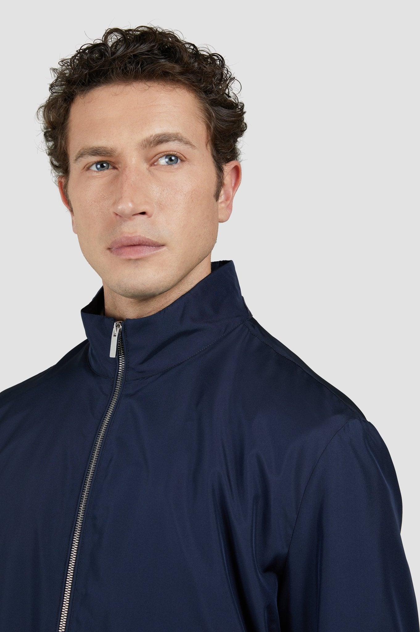 PAUL & SHARK Typhoon Silk Button Jacket NAVY - Henry Bucks