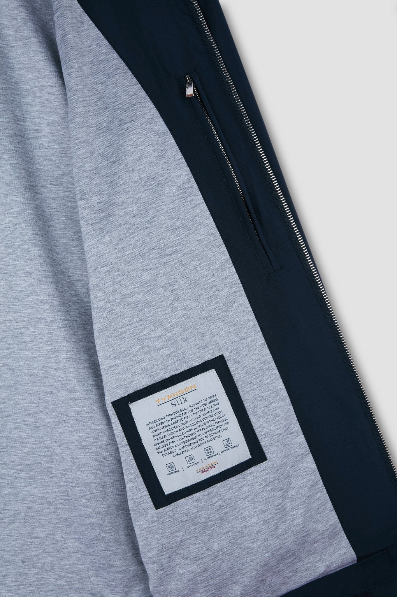 PAUL & SHARK Typhoon Silk Button Jacket NAVY - Henry Bucks