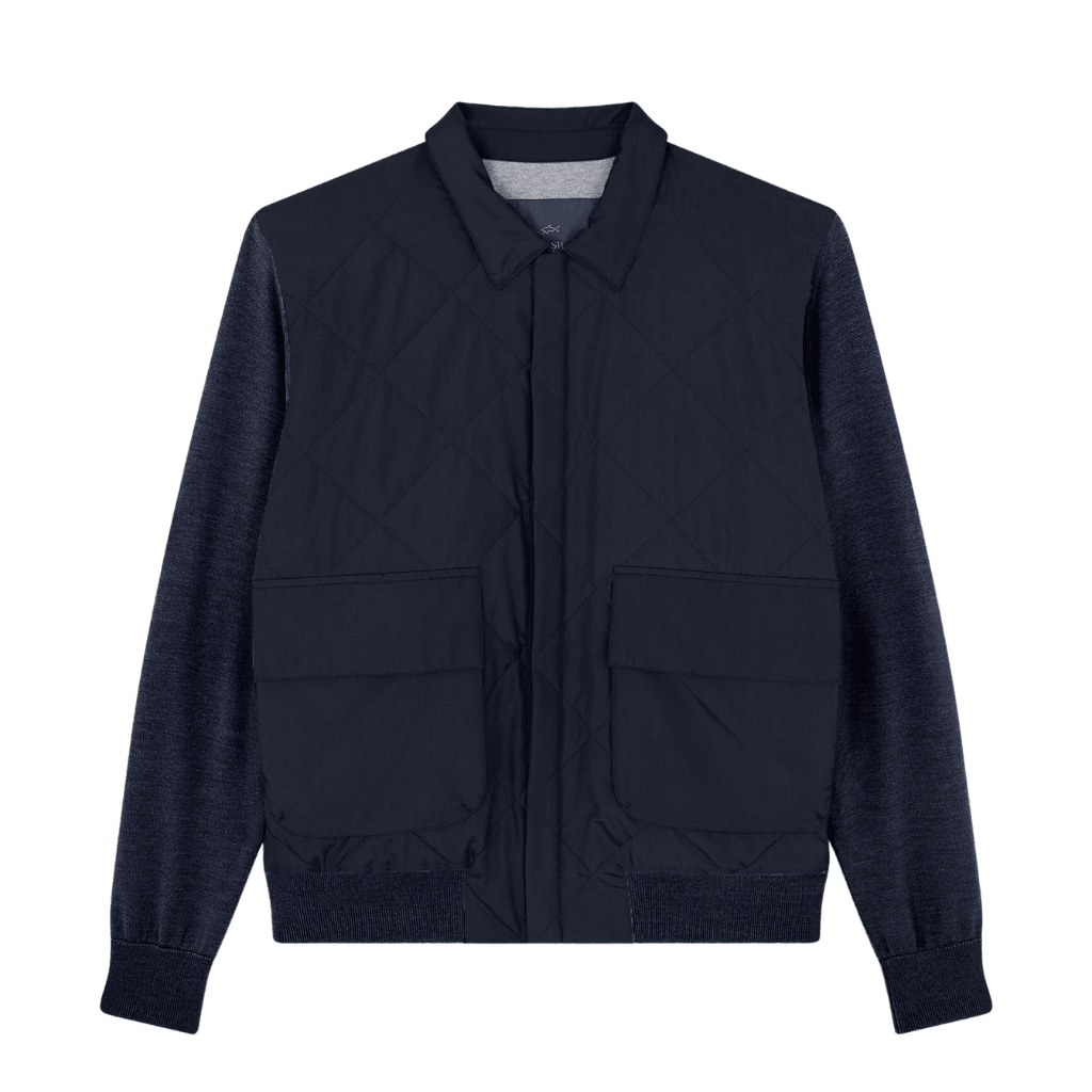 PAUL & SHARK Typhoon® Silk Wool Hybrid Jacket NAVY - Henry Bucks
