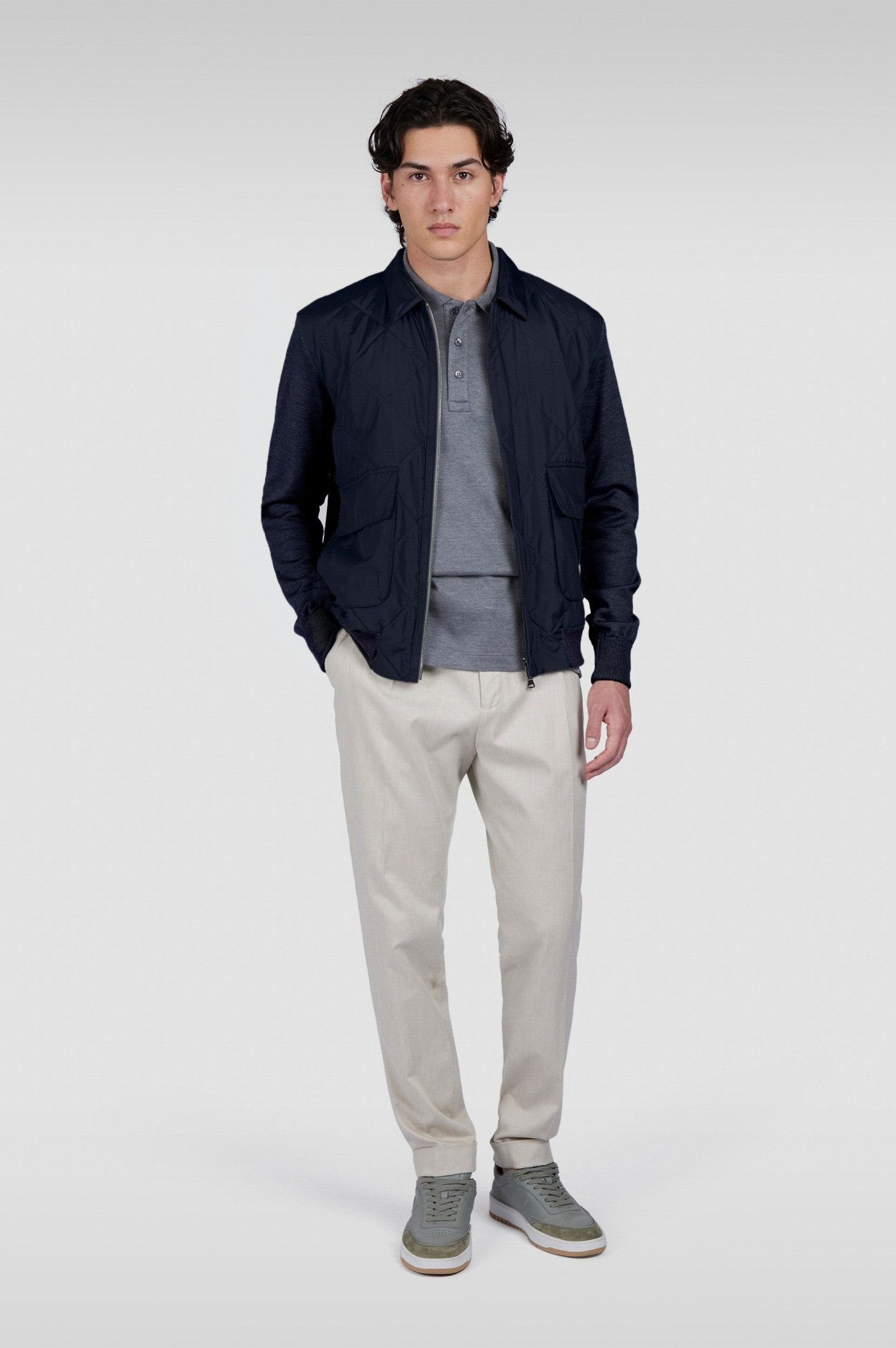 PAUL & SHARK Typhoon® Silk Wool Hybrid Jacket NAVY - Henry Bucks