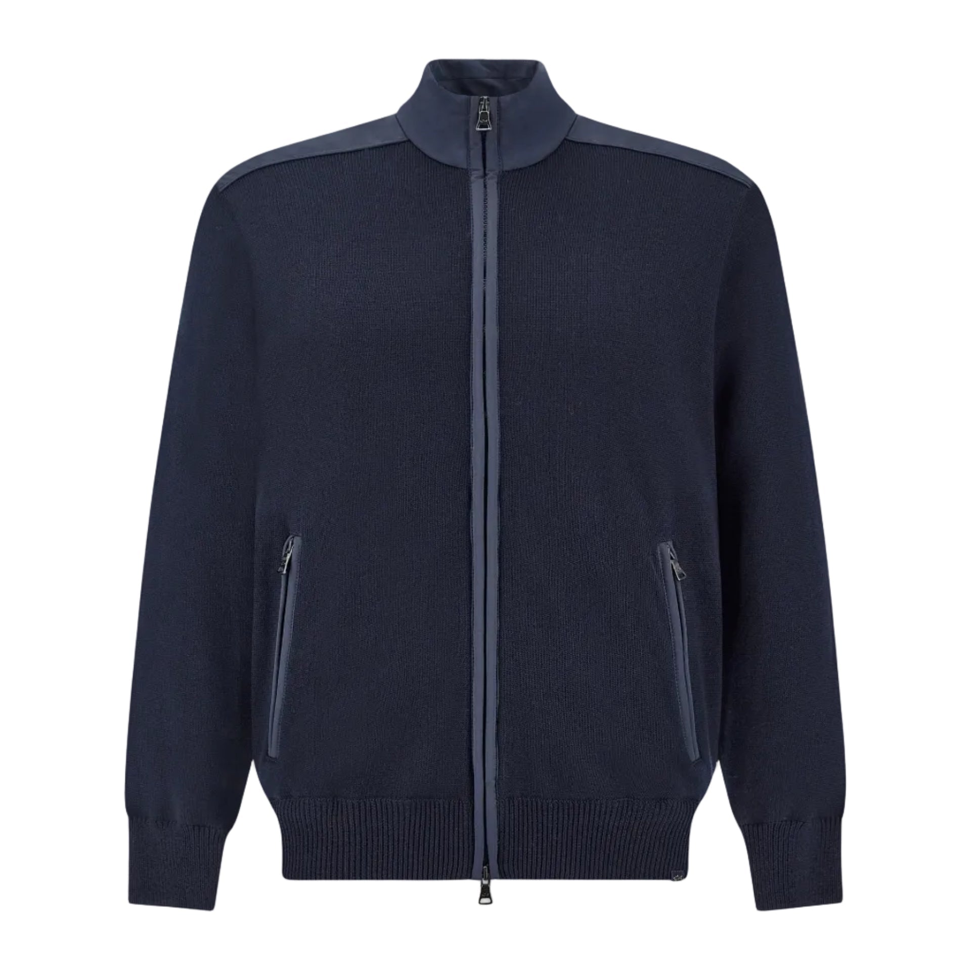 PAUL & SHARK Typhoon® Wool ZIP Sweater NAVY - Henry Bucks