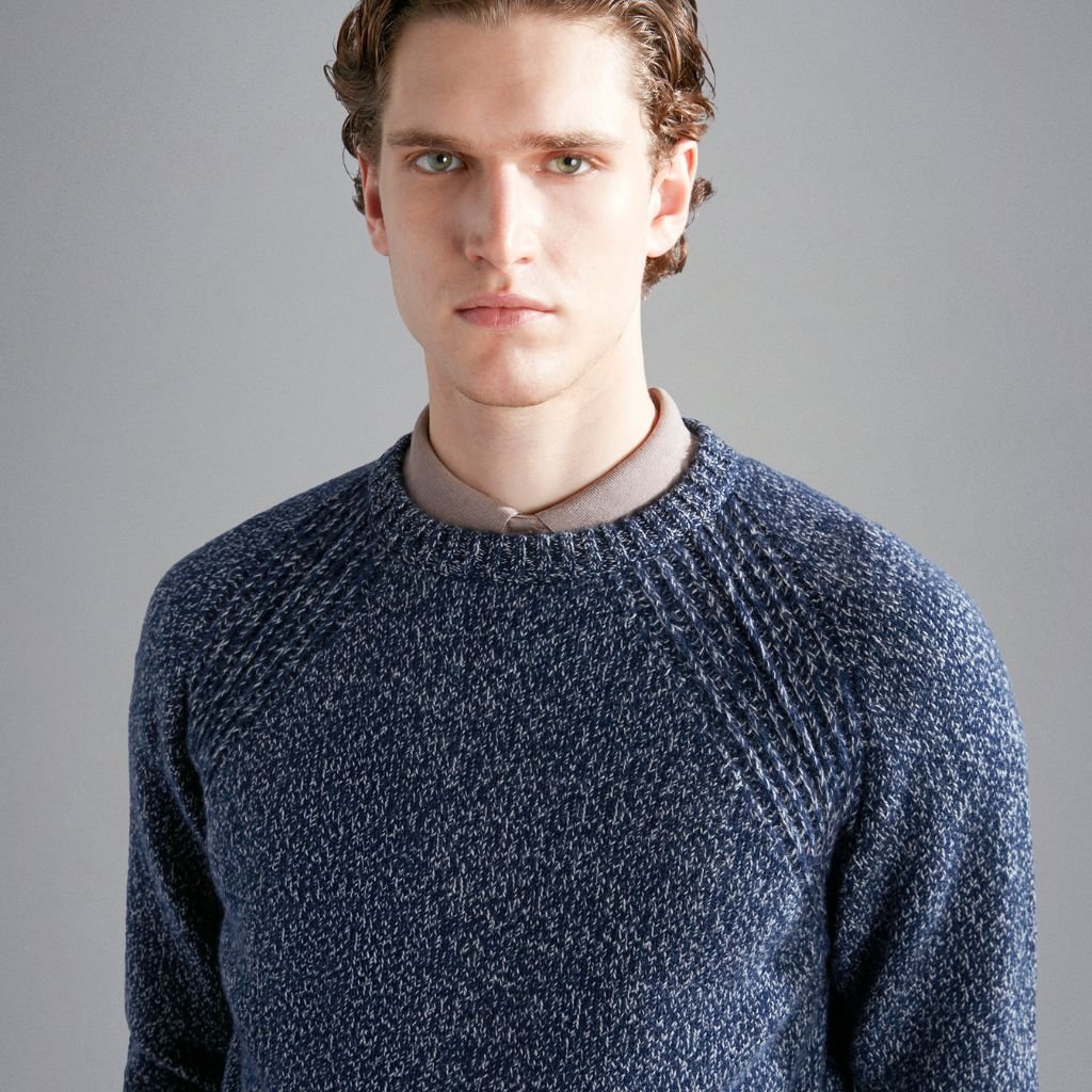 PAUL & SHARK Wool & Cashmere Sweater BLUE - Henry Bucks