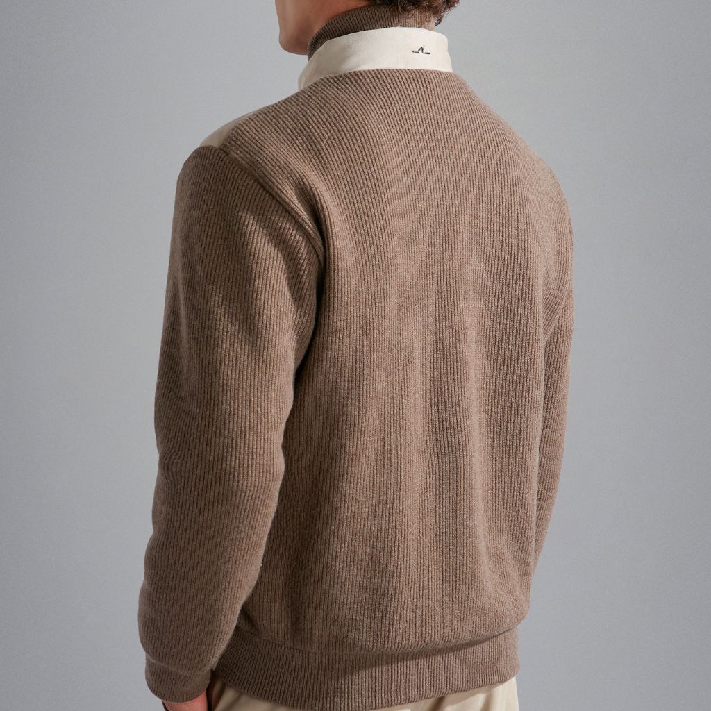 PAUL & SHARK Wool Sweater BEIGE BROWN - Henry Bucks