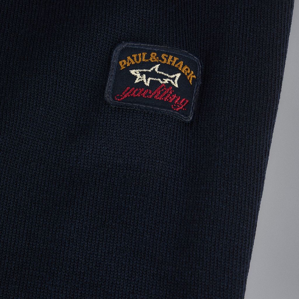 PAUL & SHARK Wool V Neck Jumper NAVY - Henry Bucks