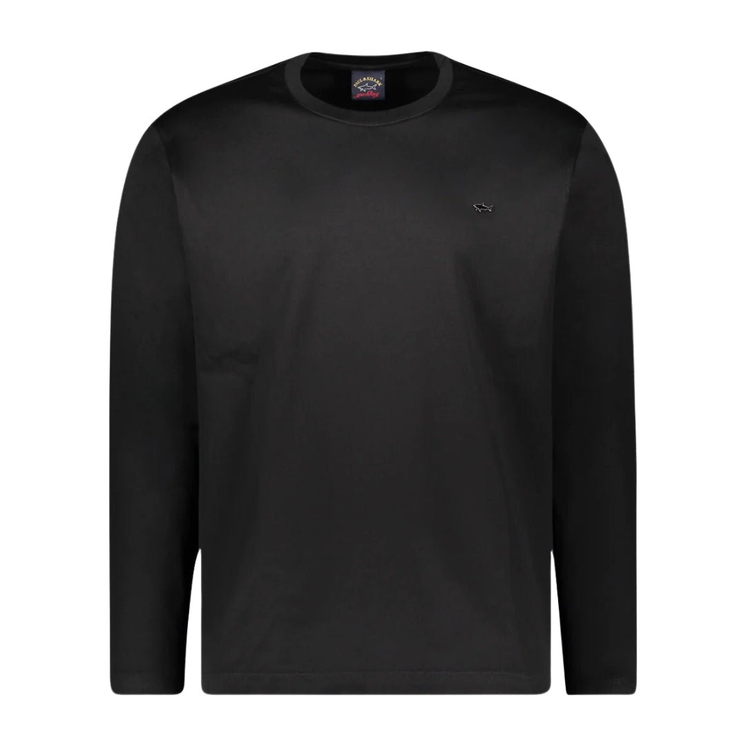 PAUL&SHARK Aqua Interlock Long Sleeve Tee BLACK - Henry BucksT - Shirts38AW230004 - BLCK - M