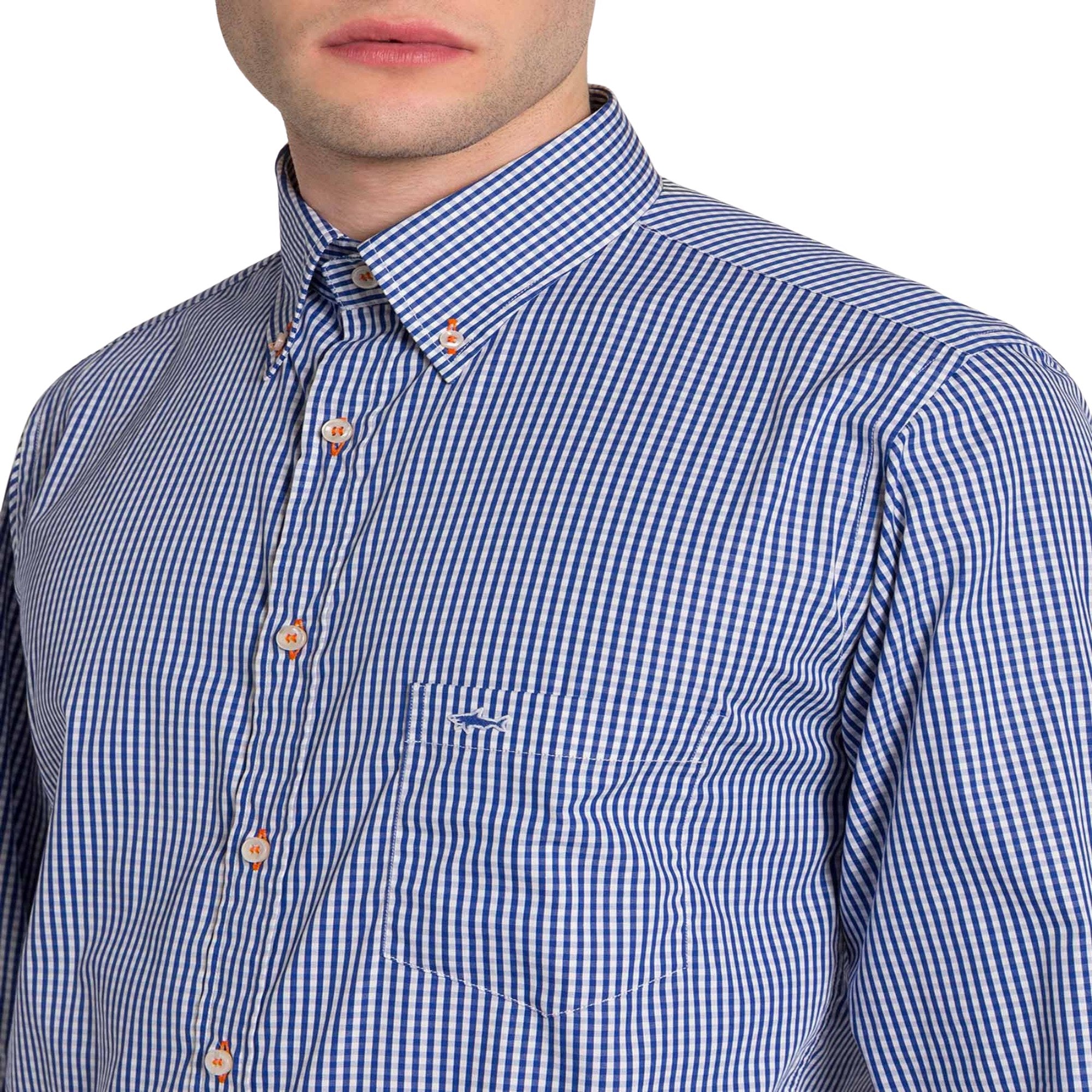 PAUL&SHARK Classic Check Shirt - Henry BucksShirts38COP3008 - NAVY - 38