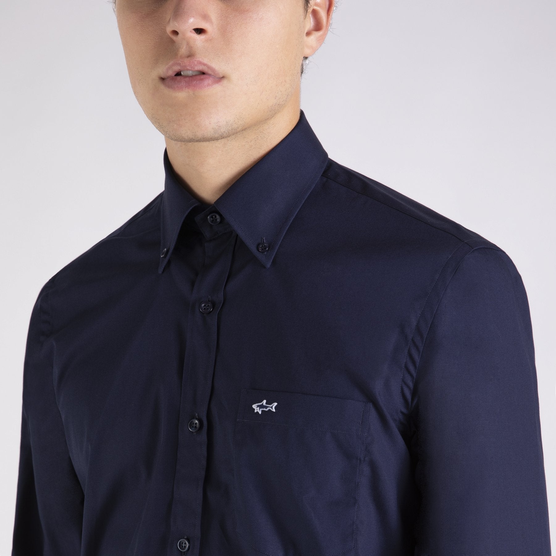 PAUL&SHARK Classic Poplin Shirt NAVY - Henry BucksShirts38COP3001 - NAVY - 38