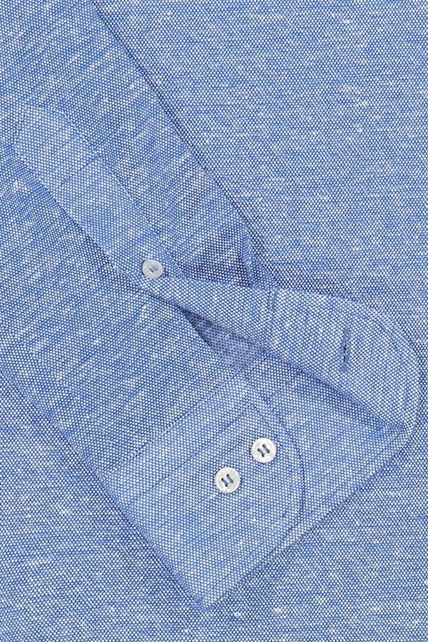 PAUL&SHARK Cotton & Linen Pique Knit Shirt COBALT - Henry BucksShirts38SS230043 - COBALT - 40