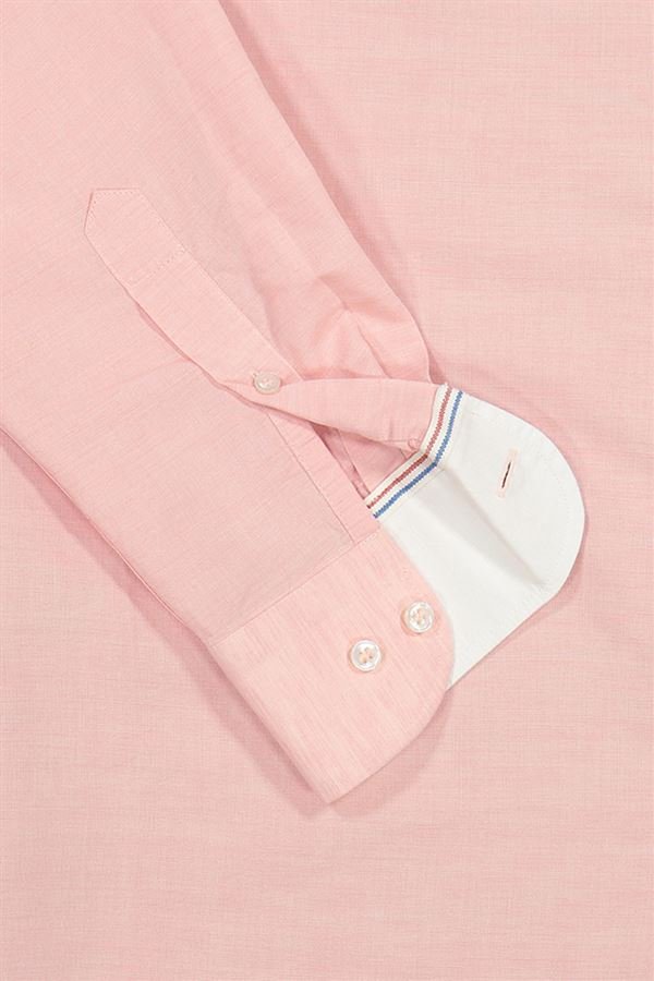 PAUL&SHARK Cotton & Linen Shirt PINK - Henry BucksShirts38SS230042 - PINK - 40