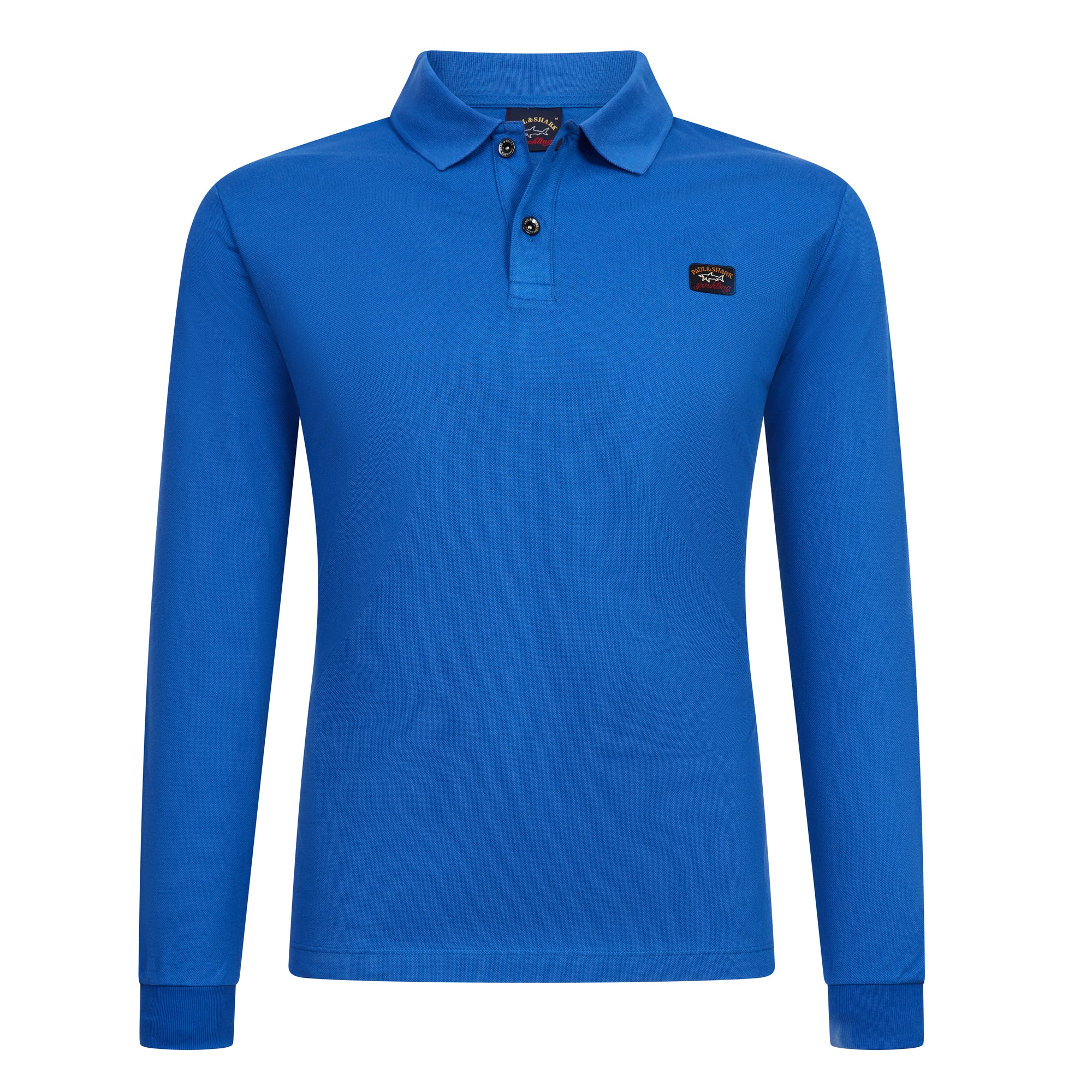 PAUL&SHARK Cotton Pique Long Sleeve Polo COBALT BLUE - Henry BucksPolo38COP1001 - COBALTBLUE - M
