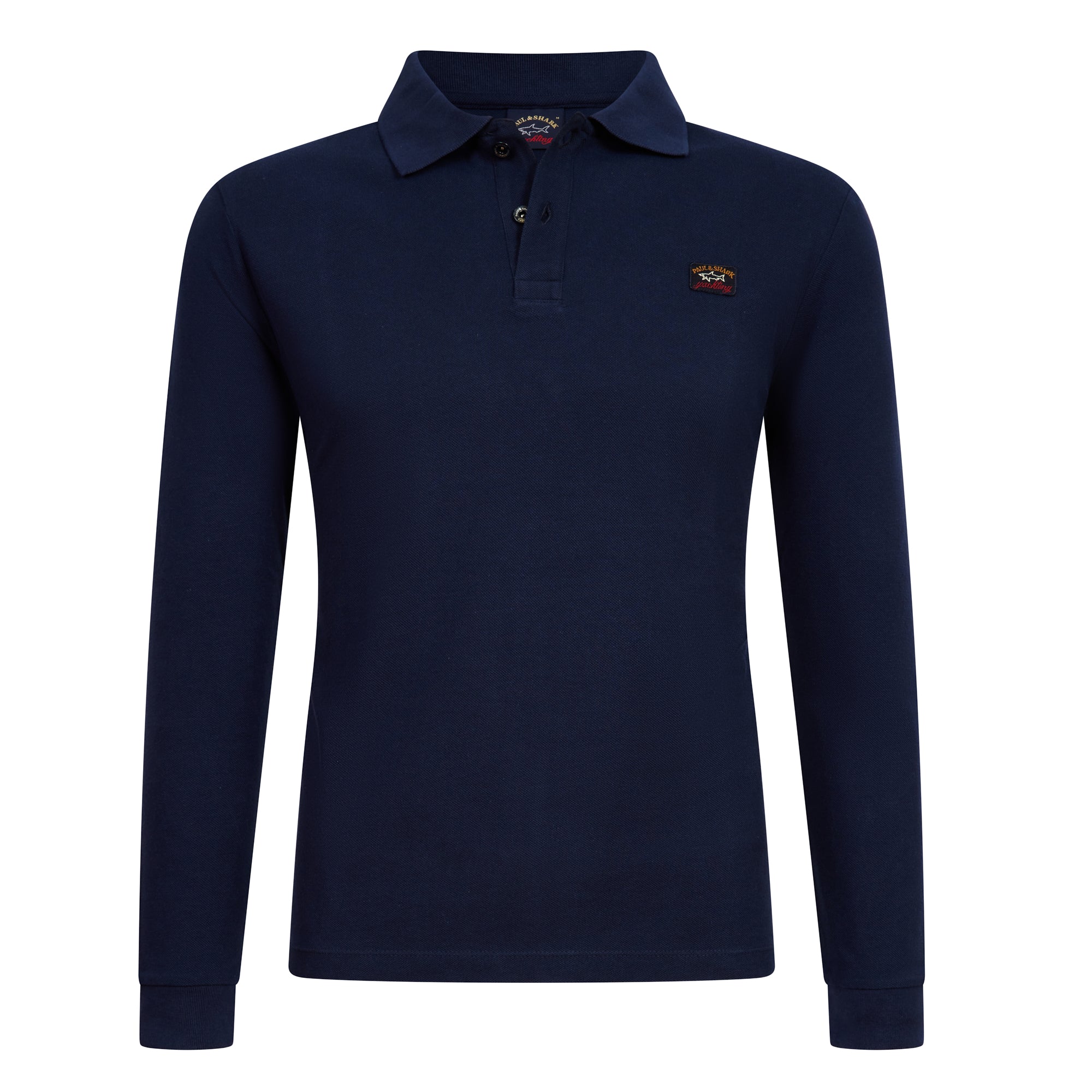 PAUL&SHARK Cotton Pique Long Sleeve Polo NAVY - Henry BucksPolo38COP1001 - NAVY - M